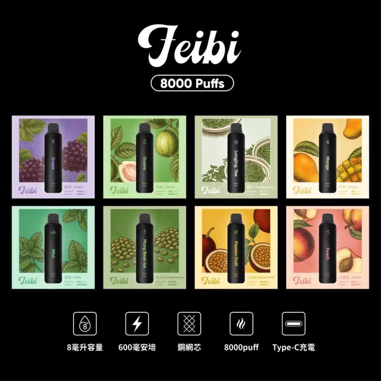 Feibi 菲比 8000口 拋棄式